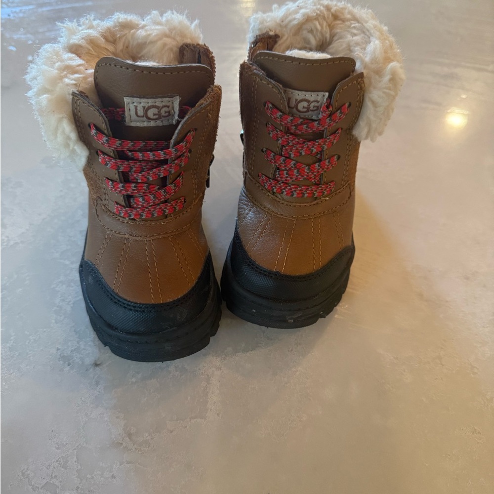 UGG Brown and Black Kids Rain & Snow Boots